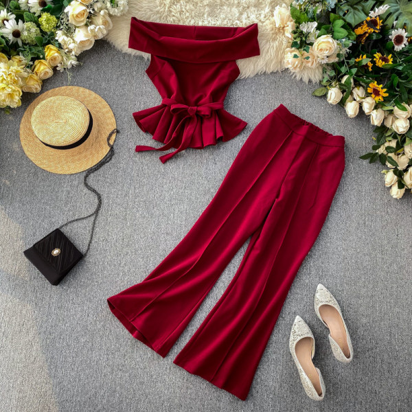 Modern női set-tank felső és nadrág