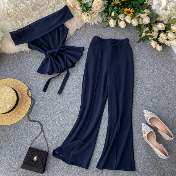 Modern női set-tank felső és nadrág