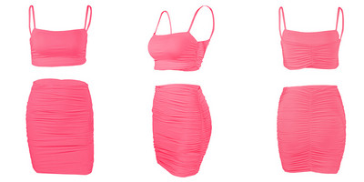 Moodne liibuv naiste komplekt - särk ja seelik