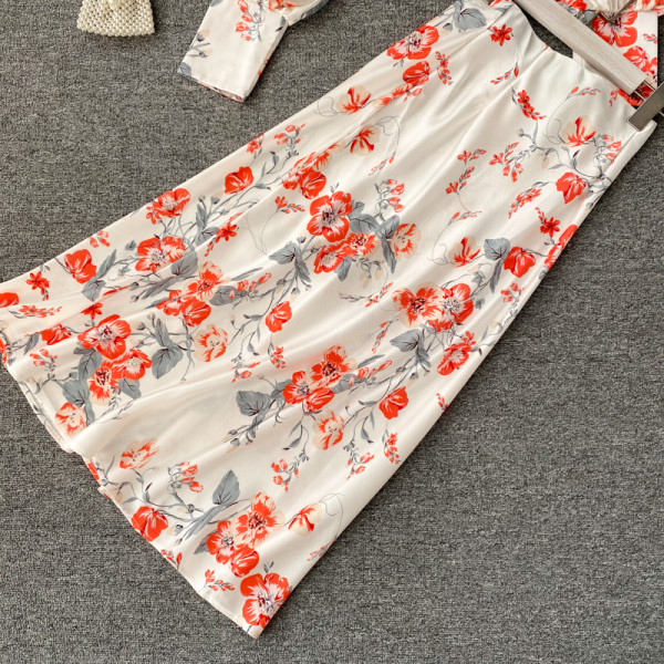 Új modell női szett virágos motívumokkal