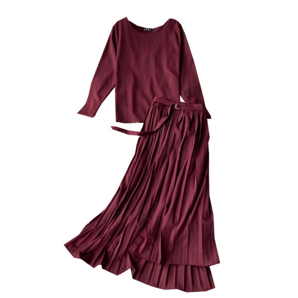 Női alkalmi szett - szoknya és blúz több színben