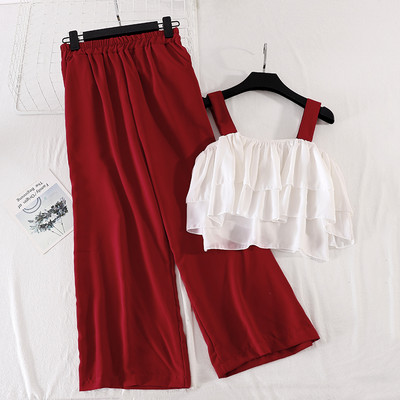 Γυναικείο καθημερινό σετ από δύο μέρη σε τέσσερα χρώματα