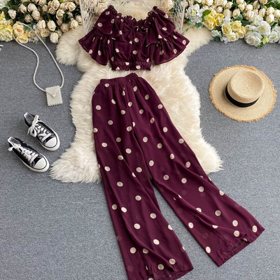 Naiste igapäevane kaheosaline täppide komplekt