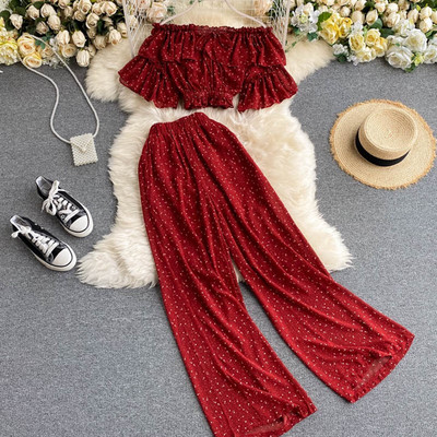 Naiste igapäevane kaheosaline täppide komplekt