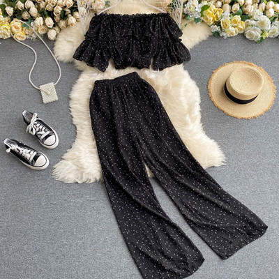 Naiste igapäevane kaheosaline täppide komplekt