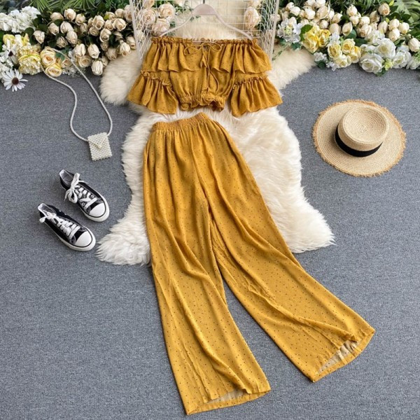 Naiste igapäevane kaheosaline täppide komplekt