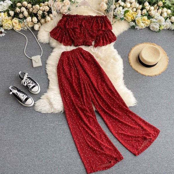 Naiste igapäevane kaheosaline täppide komplekt