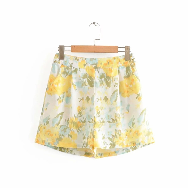 Nyári szett rövid ing derékkötővel és rövidnadrággal