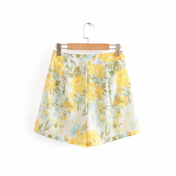 Nyári szett rövid ing derékkötővel és rövidnadrággal