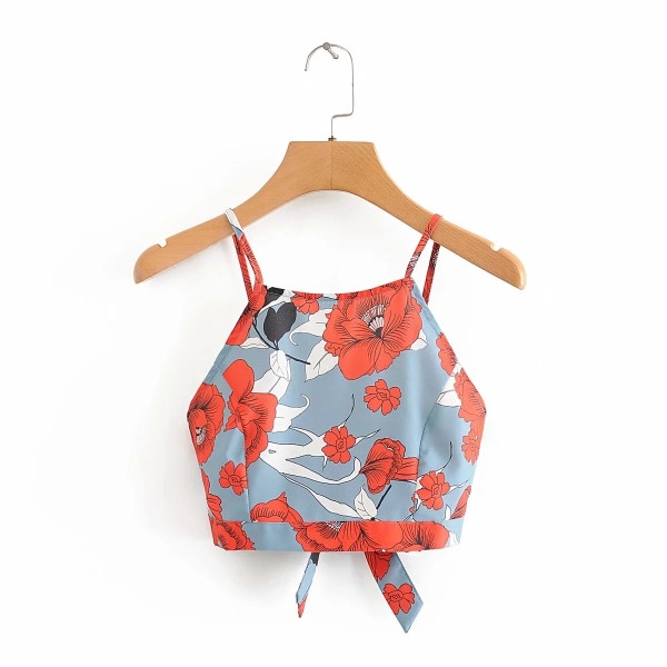 Moodne lillemustriga rinna- ja seelikukomplekt