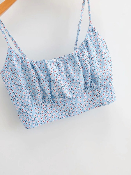 Ljetni komplet bustier i krojena suknja na gumicu