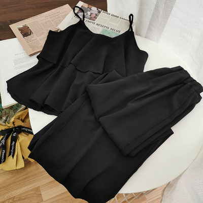 Moodne naiste komplekt kahest osast - püksid ja püksid