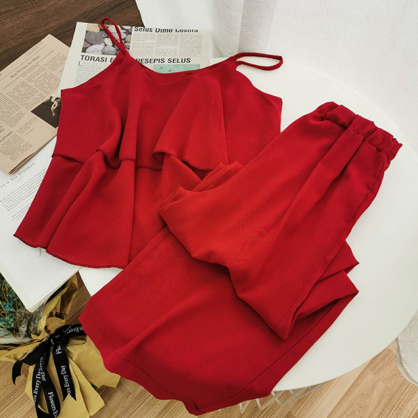 Moodne naiste komplekt kahest osast - püksid ja püksid