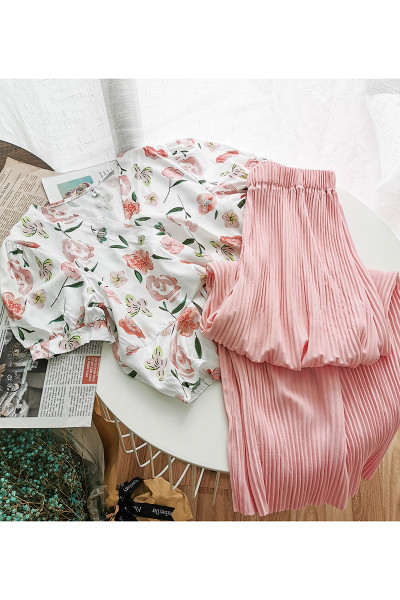 Naiste moodsad komplektpüksid ja särk