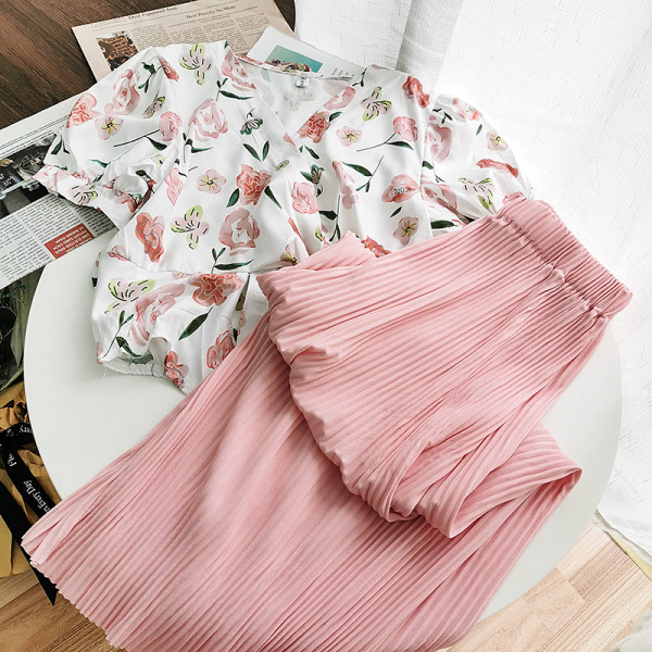 Naiste moodsad komplektpüksid ja särk