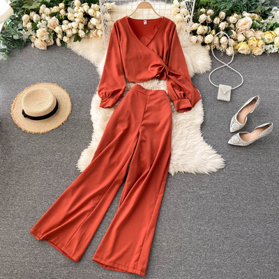 Moodne naiste särgi ja pükste komplekt