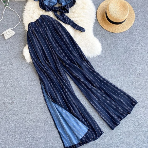 Új modell nyári női szett kék színben