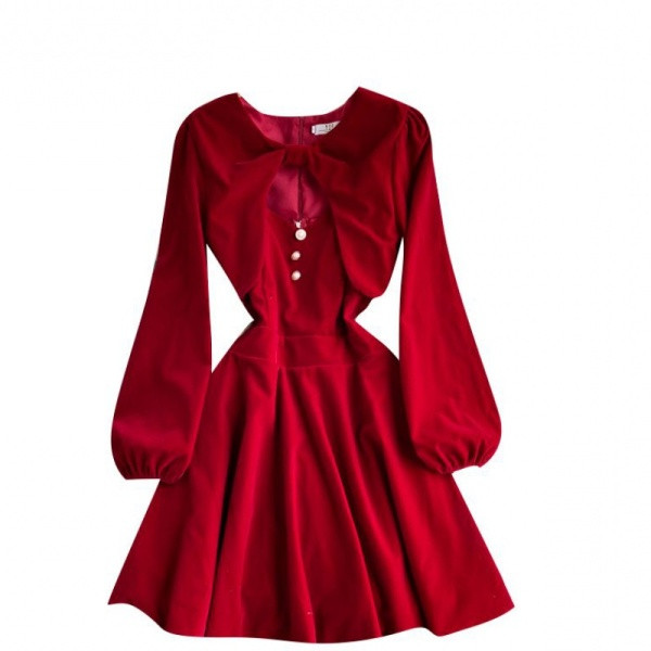 Naiste kaheosaline päevakomplekt, punane ja must