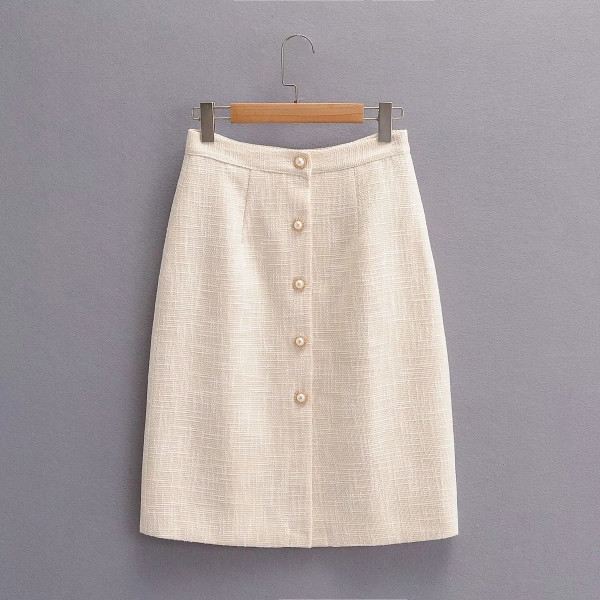 Κομψό κοστούμι για γυναίκες με κουμπιά πέρλες