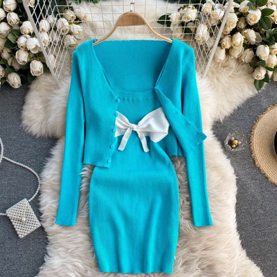 Νέο μοντέλο γυναικείο σετ - ζακέτα  και φόρεμα