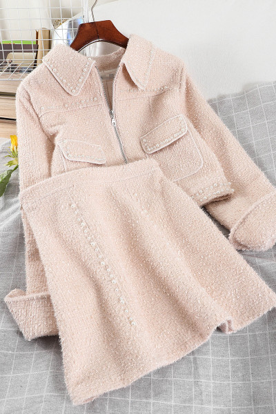 Uus mudel pärlitega naiste komplekt