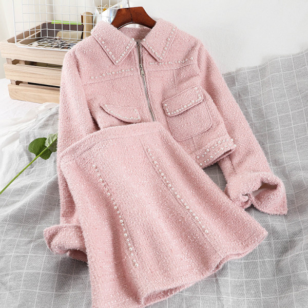 Uus mudel pärlitega naiste komplekt