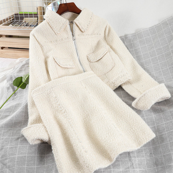 Uus mudel pärlitega naiste komplekt