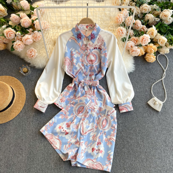 Värviline kaheosaline naiste komplekt