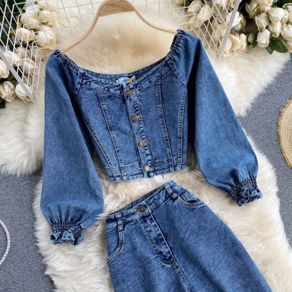 Naiste vabaaja kaheosaline teksakomplekt, sinine ja must