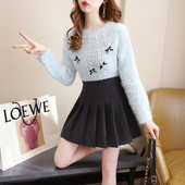 Set de dama modern de pulover + fusta