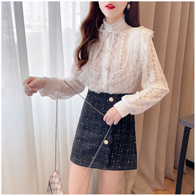 Γυναικείο μοντέρνο καθημερινό σετ - πουκάμισο και σορτς