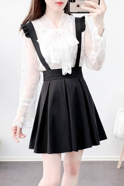 Нов модел дамски сет от две части риза + сукман