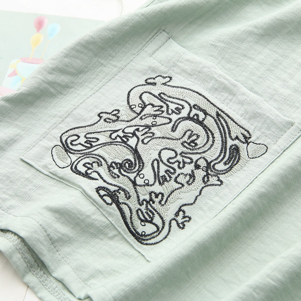 Naiste vabaaja komplekt tikandi ja taskuga