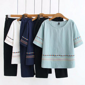 Moodne naiste komplekt tikandi ja ovaalse kaelusega