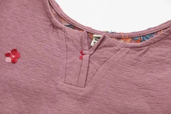 Дамски ежедневен комплект с бродерия до 5XL