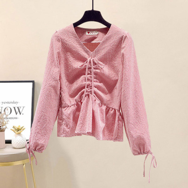 Дамски комплект от риза и дълги дънки