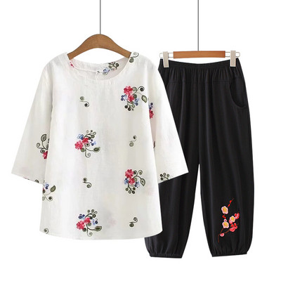 Naiste vabaaja komplekt tikandiga