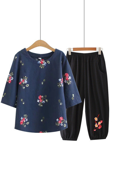 Naiste vabaaja komplekt tikandiga