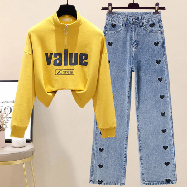 Naistele lühike dressipluus ja kottpüksid