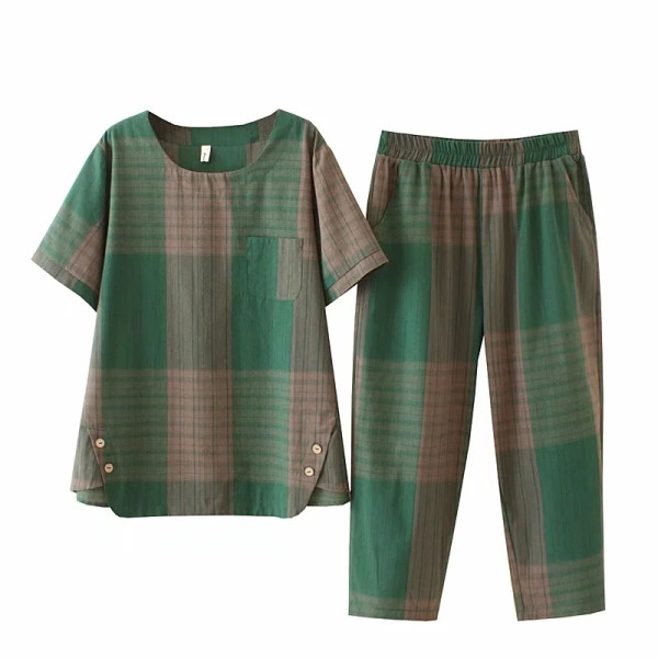 Γυναικείο σετ καρό σε τέσσερα χρώματα