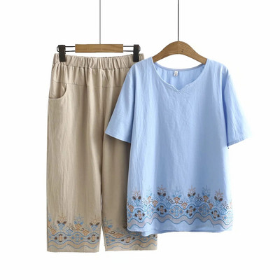 Νέο μοντέλο γυναικείο σετ με κέντημα - έως 4XL