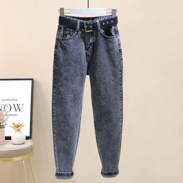 Naiste vabaaja komplekt pikkadest teksadest ja pikkade varrukatega pluusist