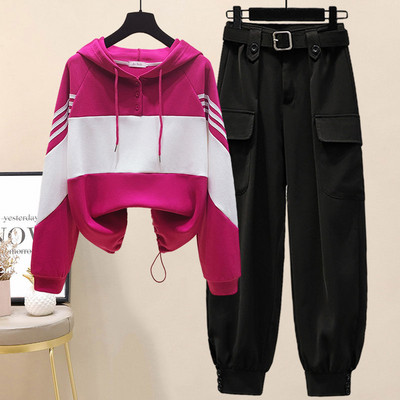 Sportlik igapäevane dressipluusi ja pükste komplekt