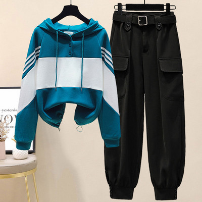 Sportlik igapäevane dressipluusi ja pükste komplekt