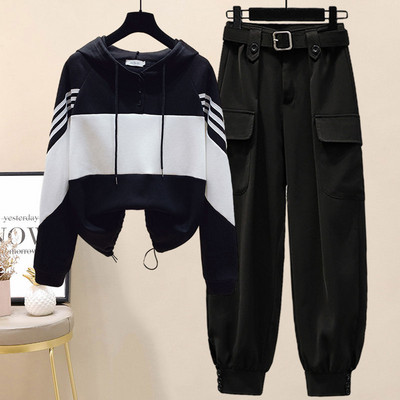 Sportlik igapäevane dressipluusi ja pükste komplekt