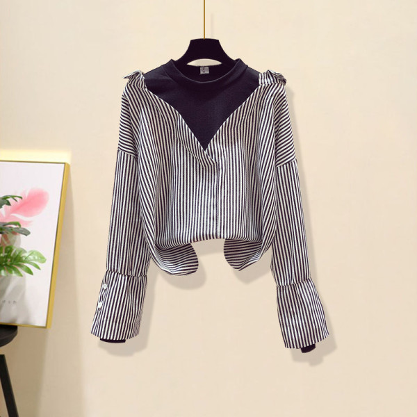 Καθημερινό γυναικεία σετ από δύο μέρη - παντελόνι και πουκάμισο