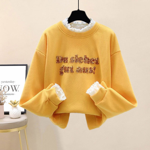 Спортно ежедневен комплект от суичър и панталон с джобове