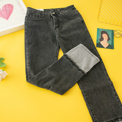 Kõrge vöökohaga vabaaja naiste teksad