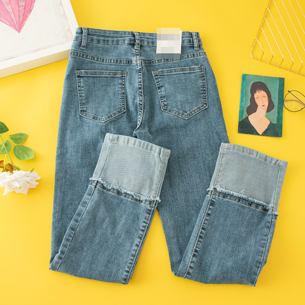 Kõrge vöökohaga vabaaja naiste teksad