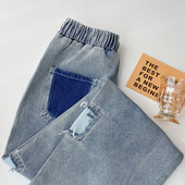 Дамски ежедневни дънки с ластична талия